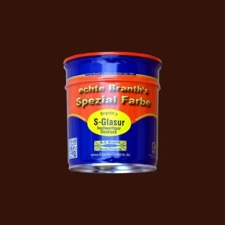 Branths S-Glaze (langsom tørring) kan 0,75 l rødbrun RAL 3009