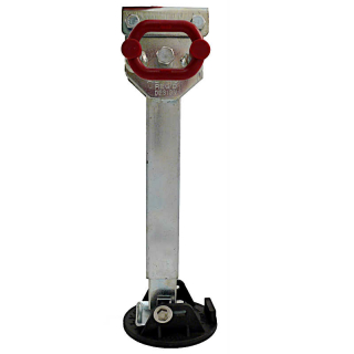 AL-KO støtteben, galvaniseret, drejelig længde: 410mm, slaglængde: 180mm