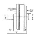KNOTT bremsestub op til 1500 kg 200x50 højre