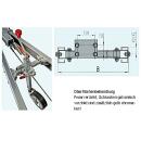 Jockey-hjulkørsel til trækkraftforbindelser V - 3.500 kg Længde: 390/410 mm