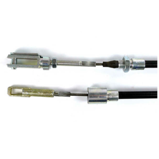WAP - bremsekabler rustfrit stål fletning komplet med gaffelhoved og øje HL 1175 mm / GL 1405 mm