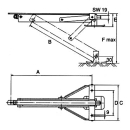 Galvaniserede roterende understøtninger, belastningskapacitet 300 kg