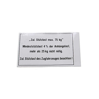 Trækstangsplade 105x74 75 kg