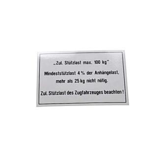 Trækstangsplade 105x74 100 kg