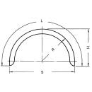 Enkeltaksel fenderprofil 40 B220 R400 L1285 S800 H415