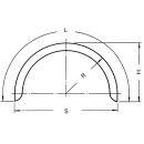 Enkeltaksel fenderprofil 12/40 B180 R250 L800 S500 H250