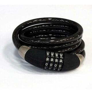 Kabel Combo stålkabelnummerlås 240 cm, Ø 12 mm