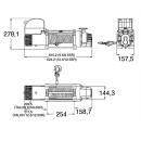 Kabelspil DC-motor type Talon Rope & Hook 12 V