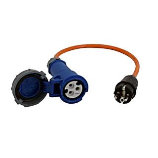 Adapterkabel CEE-kobling Bajo. / Schuko-stik 5000 mm