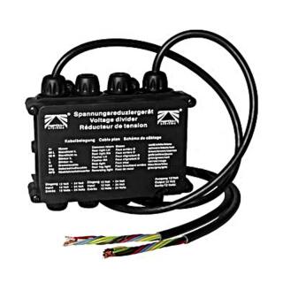 Spændingsreducerende enhed 24 V til 12 V åbne ender