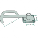 Svinglås til højre, størrelse 3