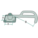 Svinglås til venstre, størrelse 3