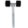 Fast støtte firkantet rør 2 wobble ruller 40 x 40 x 400 mm