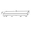 Forstøttepude PUR-skum 778 x 119 x 37 mm