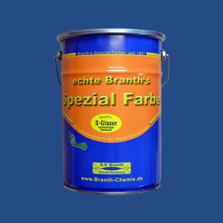 Branths S-Glaze (langsom tørring) 5 liter mellemblå RAL 5007