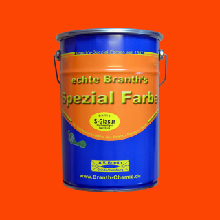 Branths S-Glaze (langsom tørring) 5 liter ren orange RAL 2004
