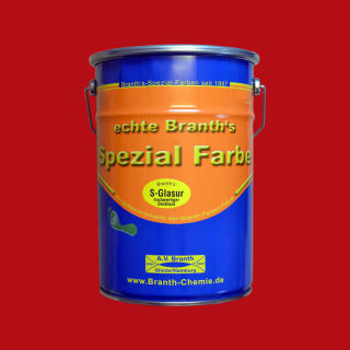 Branths S-Glaze (langsom tørring) 5 liter karminrød RAL 3002