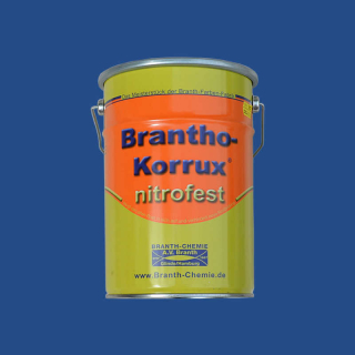 Brantho Korrux "nitrofest" 5 liters beholder strålende blå / mellemblå RAL 5007
