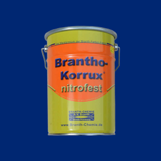 Brantho Korrux "nitrofest" 5 liters beholder gentianblå RAL 5010