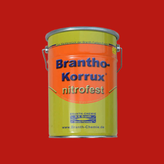 Brantho Korrux "nitrofest" 5 liters beholder ildrød / forseglingsrød RAL 3000