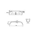 De Haan tandskærm tandemaksel THRD 22155, D 2220/12, B 220 / S 1550 mm